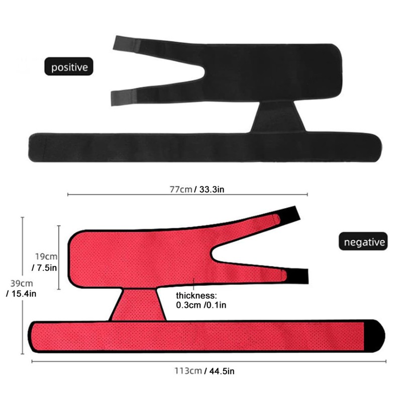 BYVCUI Hip Brace Thigh Hamstring Compression Support Wrap Reusable Portable