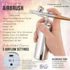 Belloccio Complete Cordless Handheld Airbrush Cosmetic Makeup System with 5