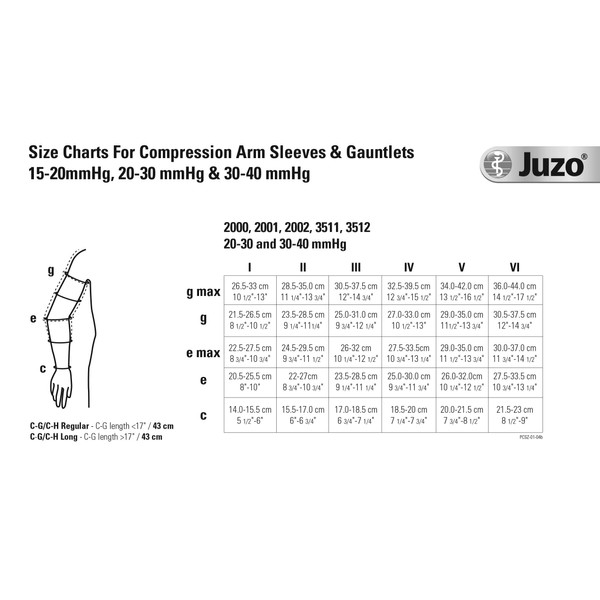 Juzo Varin 3511 Armsleeve 20-30mmHg - Silicone Band (Beige-Regular-3 (III)-Regular)