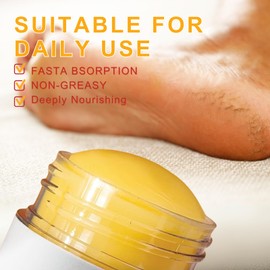 2PCS Urea Cream 60 Percent for Feet & Hands – Honey & Urea Foot Cream, Intensive Foot Moisturiser, Cracked Heel Repair Cream for Dry Skin & Hard Calluses (Orange, 2PC)