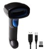 WODEMAX 1D 2D Bluetooth Barcode Scanner, Compatible with 2.4G Wireless