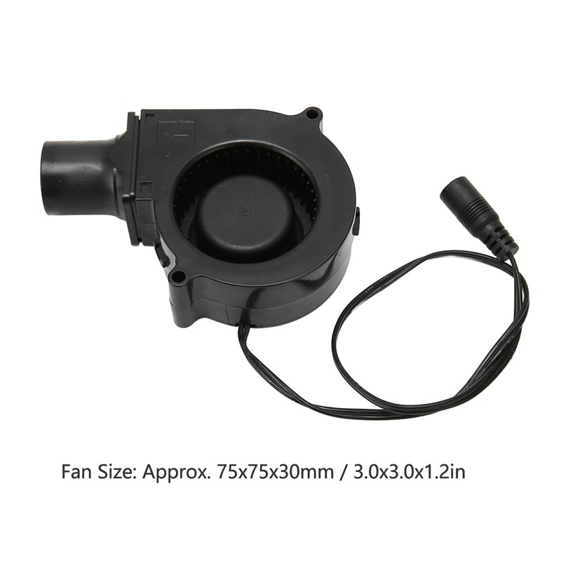 75x30mm Blower Fan Brushless 12V 0.38A Dual Ball Bearing High