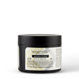 Togethair Natural Glossy Hair Mask 500 ml | stumpfe und blickdichte Hüte, pflegend, feuchtigkeitsspendend
