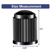10 pcs Tyre Valve Caps, Universal Dust Caps - Black