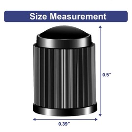 10 pcs Tyre Valve Caps, Universal Dust Caps - Black Caps - Used On Car Tyres, Bikes, Bicycles, Motorbik