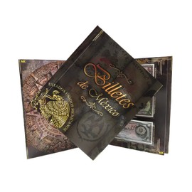 Numart Album para Billetes DE Mexico con 32 Espacios para Billetes por Tipo Pasta Dura