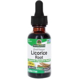 Nature's Answer Licorice Root | Herbal Supplement | Supports Digestive Health | Non-GMO & Kosher | Alcohol-Free, Gluten-Free & Vegan 1oz (2 Pack)