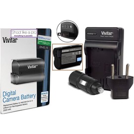 Hi-Cap. EN-EL15 Battery & Rapid Charger for Nikon D750D D7200 D7100 D7000 1 V1