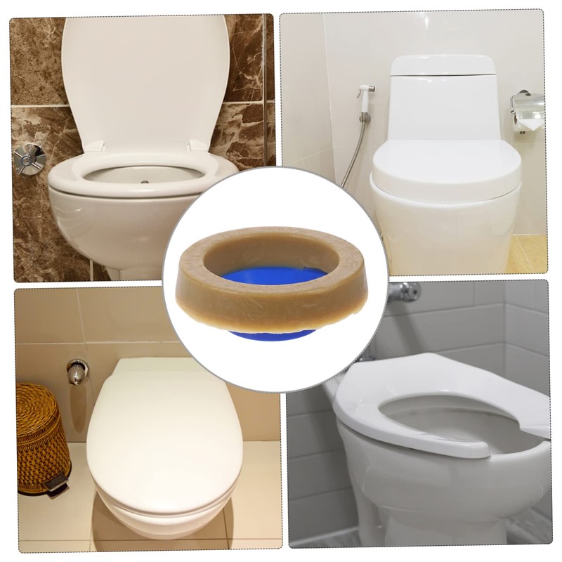 WOONEKY Bathroom Toilet Bowl Gasket Rubber Sealing Ring Leakproof Toilet
