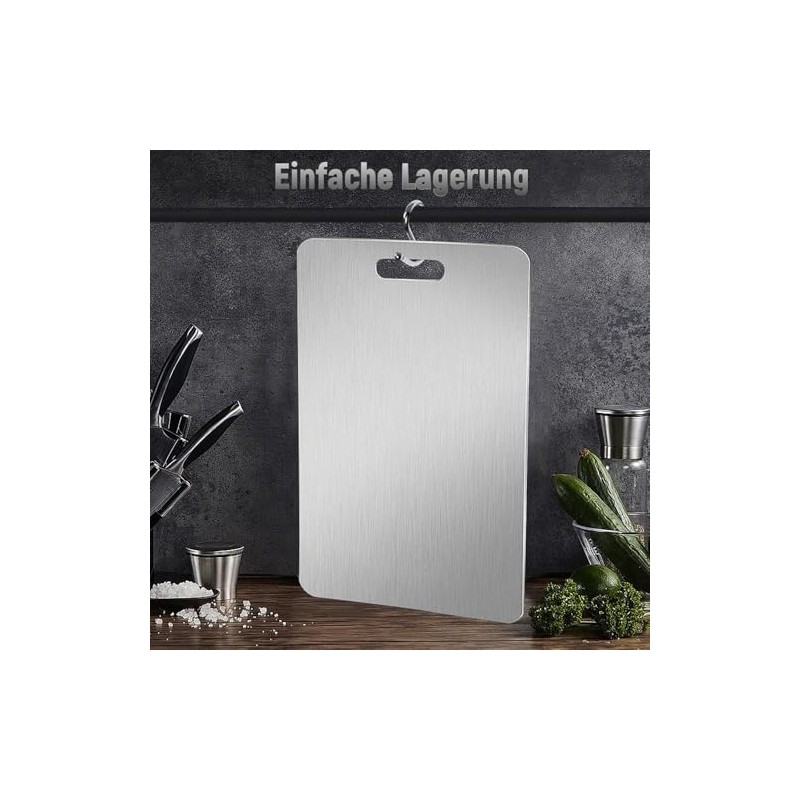 Cutium Titanium Cutting Board, Titanium Cutting Board, Pure Cut Titanium