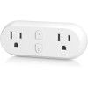 HBN Smart Plug 15A, WiFi&Bluetooth Outlet Extender Dual Socket Plugs,