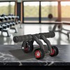 Relaxdays Abdominal Roller with 3 Wheels, Abdominal Trainer for Home,