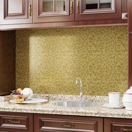 VaryFloral Hexagon Gold Metallic Wallpaper for Kitchen Bathroom Textured Modern Geometric Contact Paper for Cabinet Shelf Peel and Stick Waterproof Self Adhesive Honeycomb Wall Paper 11.8"x118"