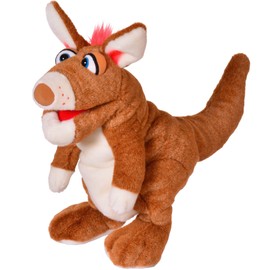 Living Puppets W814 Hand Toy Kangaroo Nozzle Made of Fabric with a Size of 42 cm