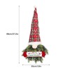BFYDOAA 13x27in Christmas Gnome Wreath Artificial Pine Spruce Wreath with