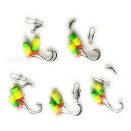 5 - Hi*Low - Pompano Rig, Surf Fishing Rig, Fishing Rigs, Double Drop Rig - Pompano, Snappers, Whiting, Drum, Spots, Etc Hand Tied w/ 30Lb Mono Line …