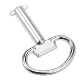 sourcing map Electrical Cabinet Key 5mm Hole Zinc Alloy Water Meter Box Safety Key 54x40mm 5Pcs