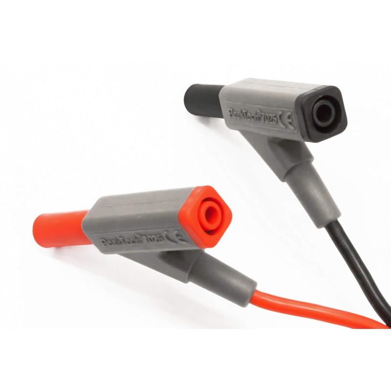 PeakTech Insulated 4 mm Connection Lead with Coupling, 1 X