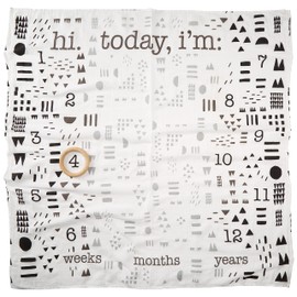 HonestBaby Baby Organic Cotton Milestone Blanket