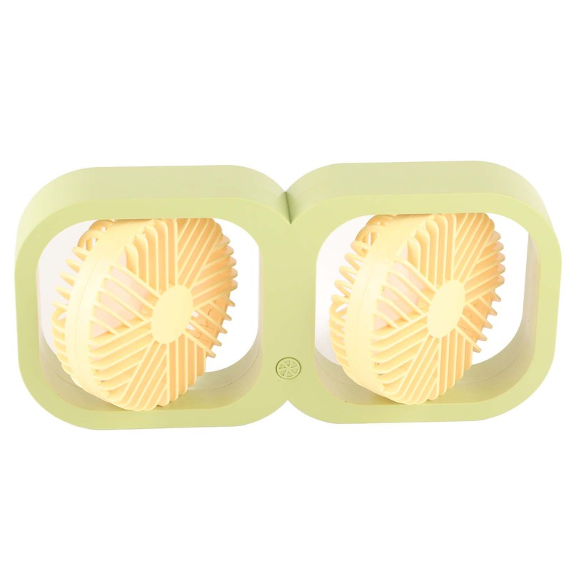 Double Head Desktop Fan 2 Speed Adjustment USB Cooling Fan