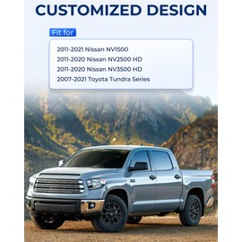 SPIRRELAB Truck Laptop Mount Fit for 2007-2021 Toyota Tundra, 2011-2021 Nissan NV1500, NV2500HD, NV3500HD Aluminum Tablet Holder Computer Stand for Truck