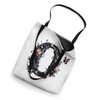 Letter O Initial Floral Monogram Rose Pink Flower Butterfly Tote