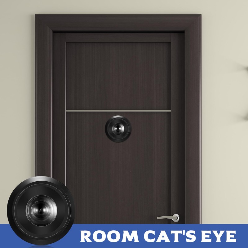 2 Pcs Door Viewer with Privacy Cover, 200° Wide Angle