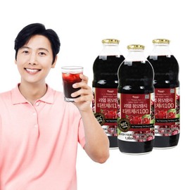 NFC Cold-Pressed Montmorency Tart Cherry Juice Concentrate 1000ml x 3 Bottles / Turkish Tart Cherry Juice 100% Tart Cherry / NFC착즙 몽모랑시 타트체리 주스 원액 1000ml x3병  튀르키예산 타트체리즙 타트체리 100%