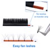 Easy Fan Lashes, 0.07 Self-Fanning Eyelash Extensions for Volume Technique,