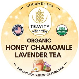 TEAVITY Organic Tea Single Serve Pods | Compatible with Keurig k-cup 2.0 brewers (Organic Honey Chamomile Lavender Tea, 24 Count (Pack of 1))