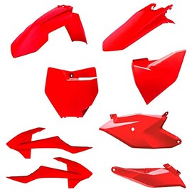 Polisport Standard MX Replica Plastic Kit for GasGas MC 85 (2021-2024) - OEM Quality for Superior Fit, Flexibility & Durability (Red)