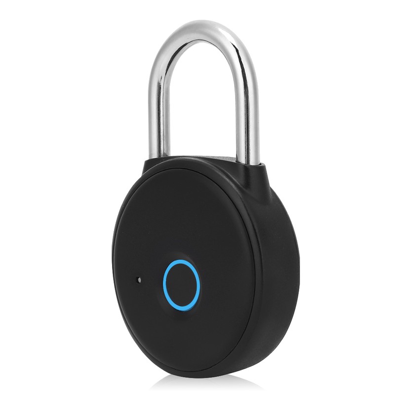 W08 Smart Fingerprint Padlock USB Rechargeable Security Lock IP65 Waterproof