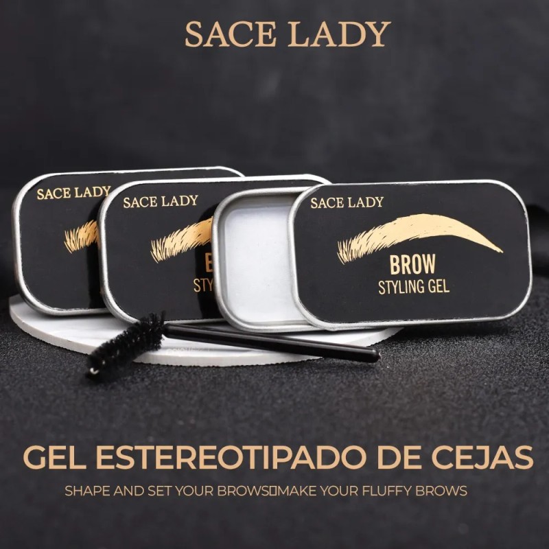 Sace Lady Gel Transparente Cejas Fijación Fuerte Larga Duración Resistente