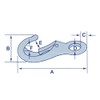Quick Release Snap Hook with Fixed Eye Size 0 (55MM