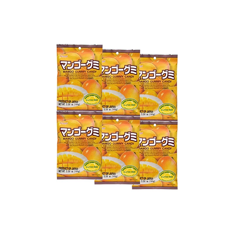Gummy Candy (Mango) -3.59oz (Pack of 6)