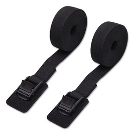 Modixun 2Pack Heavy Duty Lashing Straps with Thick Protective Pad, Kayak Tie Down Straps Cargo Straps, Adjustable Cam Buckle Straps for Boat, Trailer, Trucks, Car, 2.5cm x 4m
