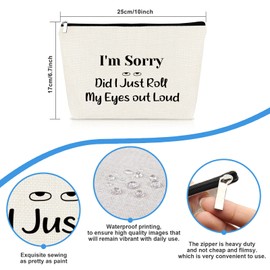 Funny Makeup Bag Gift for Women Teen Girls Cute Owl Cosmetic Bag Owl Lover Gift Best Friends Gift Travel Cosmetic Bag Christmas Birthday Graduation Gift for Friends Sister Colleagues Leader Boss