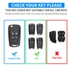 QBUC for Chevy Key Fob Cover with Keychain Soft TPU
