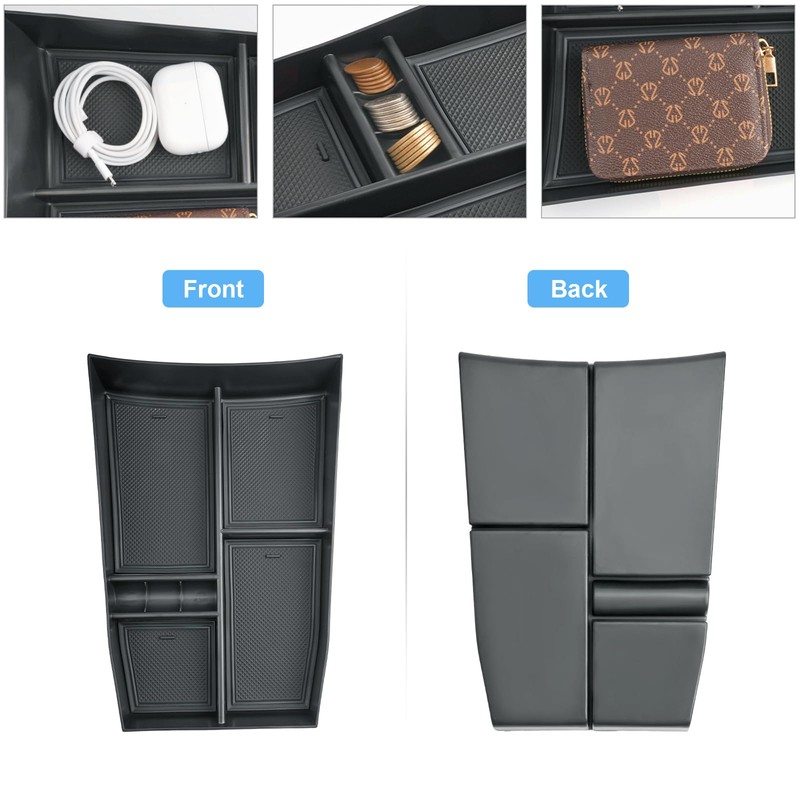 Coleya Lower Center Console Organizer for 2021-2024 2025 Nissan Rogue