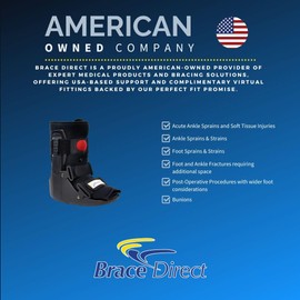 Brace Direct Wide Width Air CAM Walker Boot Short - 2E Orthopedic Medical Walking Boot for Wide Feet, Foot and Ankle Injuries, Post Op Recovery (XL - US Shoe Men 14-16 | Women 14.5-17)