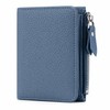 Genuine Leather RFID Wallet – Slim Zipper Coin Purse and