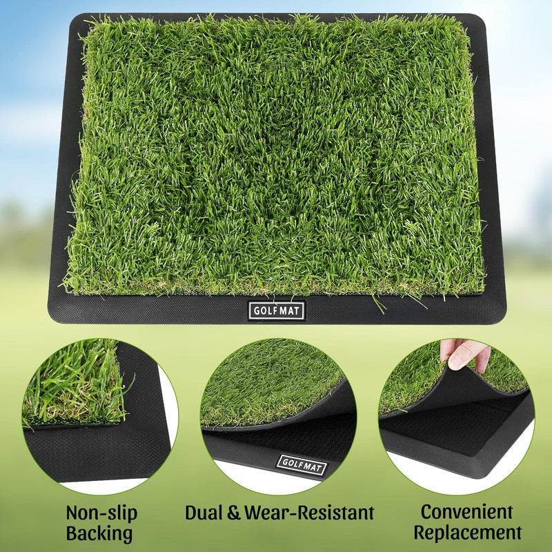 Golf Practice Mat, Flantor Golf Hitting Mat - Training &