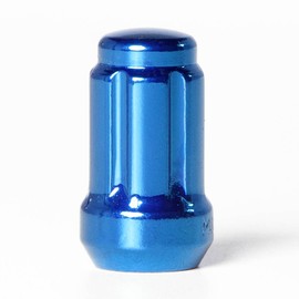 Circuit Performance Spline Drive Tuner Acorn Lug Nuts Blue 12x1.5 Forged Steel (24pc + Tool)