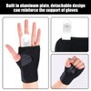 1 Pair of Black Wrist Guards, Sports Protective Gear, Adjustable