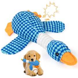 Hshenjhu Dog Toy, Dog Toy in Goose Shape, Indestructible Dog Plush Toy, Robust Dog Chew Toy, Plush Chew Toy with Squeaker, for All Breeds Sizes