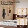 Dezyfurni Bamboo Coat Rack Wall Mount with 12 Rotating Hooks