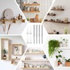 Pack of 4 Invisible Shelf Brackets, Diameter 10 x 100