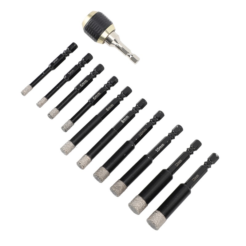 Diamond Drill Bits Set Hex Shank Diamond Hole Saw Kit