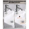 Hibbent Pull Rod Drain Fitting with Overflow Sink Drain Valve
