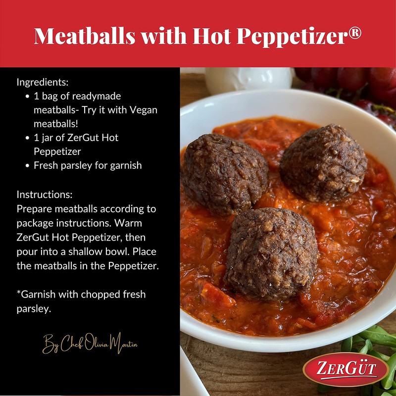 Zergut | Peppetizer Hot | Plant-Based Spread | Kosher |